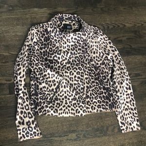 Cheetah print waist length jacket- lightweight from Kut from the Kloth size L